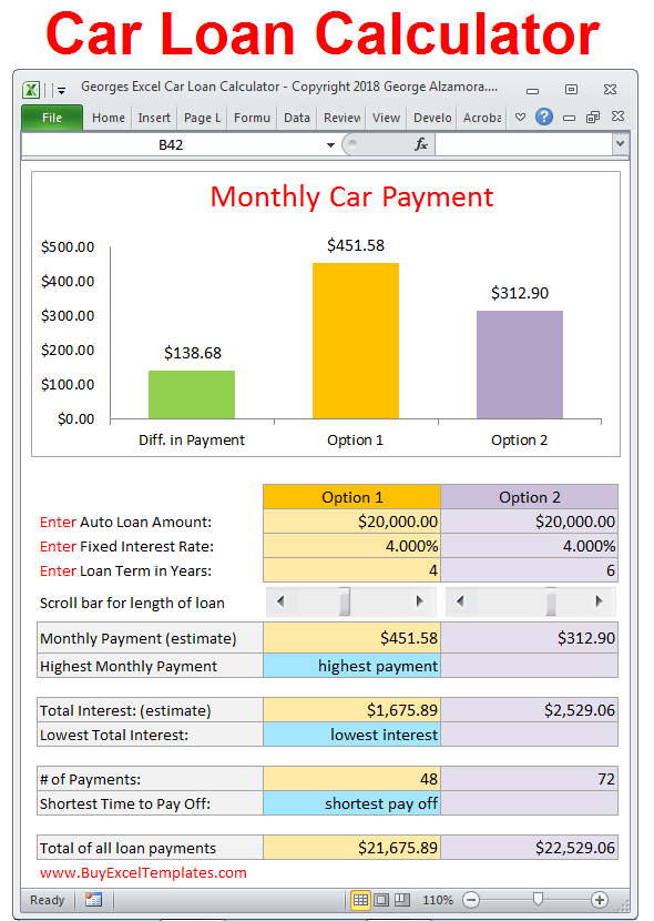 loan finance calculator