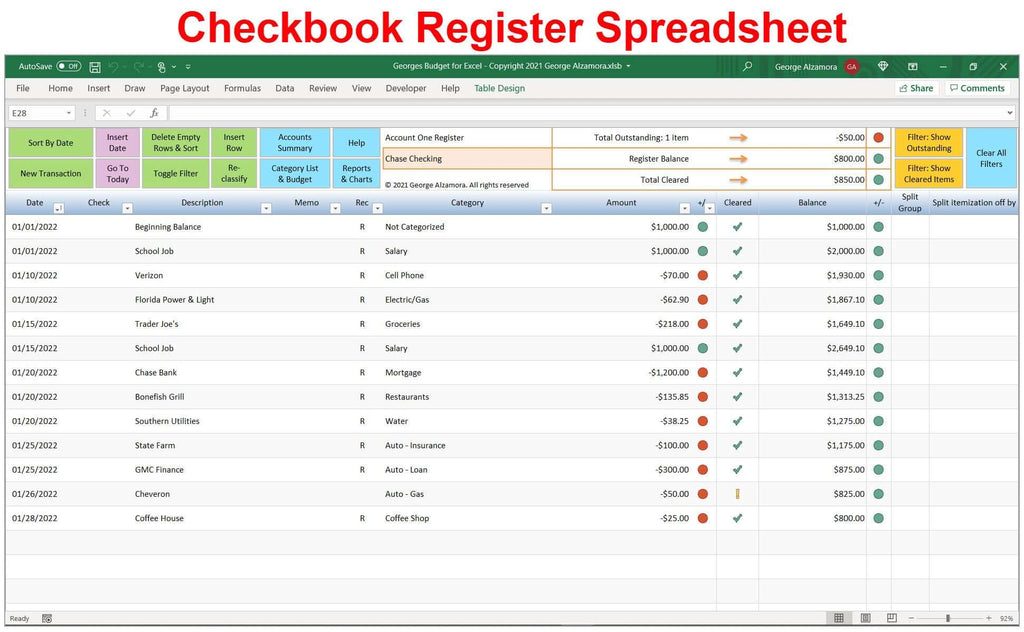 checkbook register software for dummies