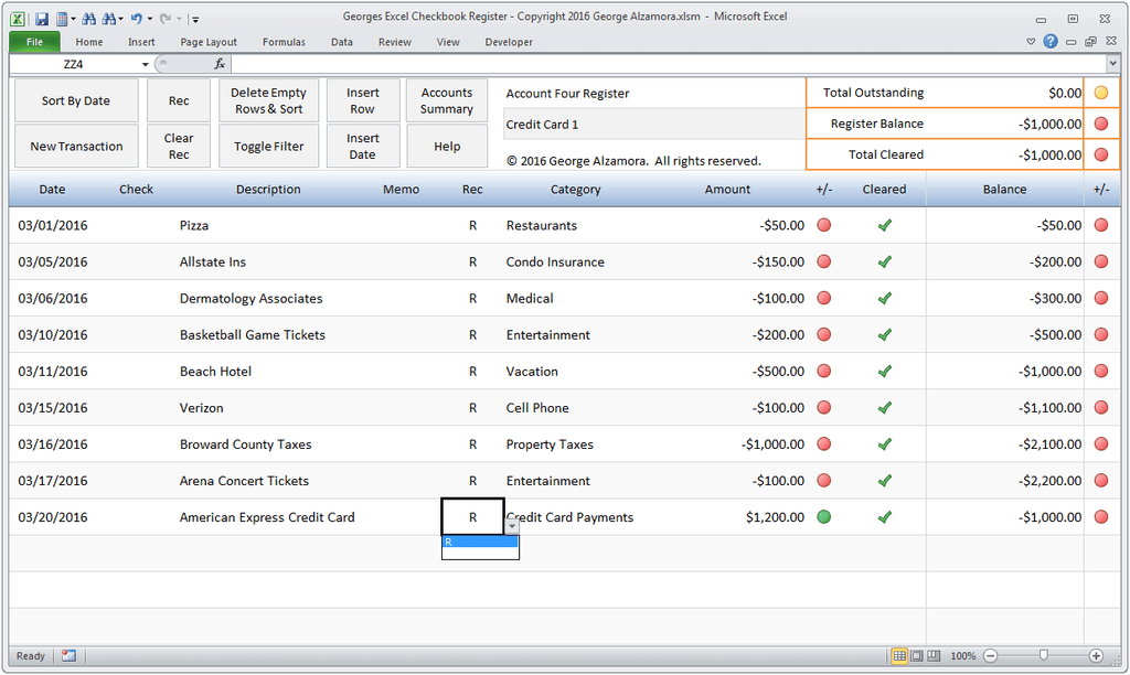 farm checkbook register software