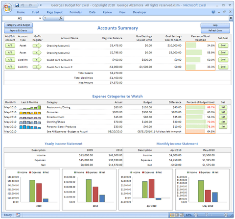 excel budget template for mac zero balance