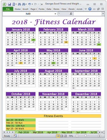 Year 2018 Calendar Excel Templates Buyexceltemplates Com