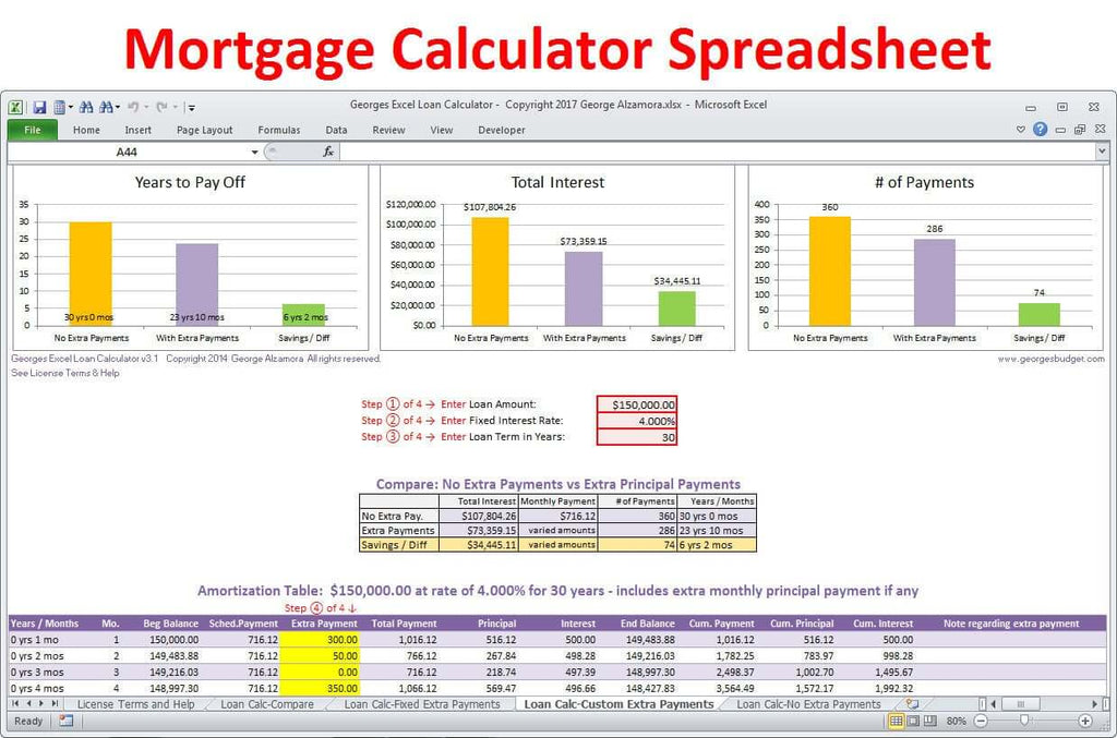 commercial mortgage calculator in excel