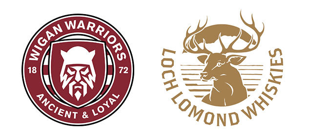 Wigan Warriors & Loch Lomond Whiskies Logo