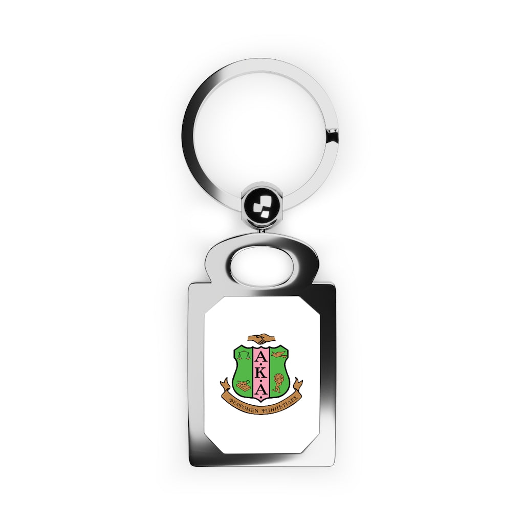 AKA Rectangle Photo Keyring