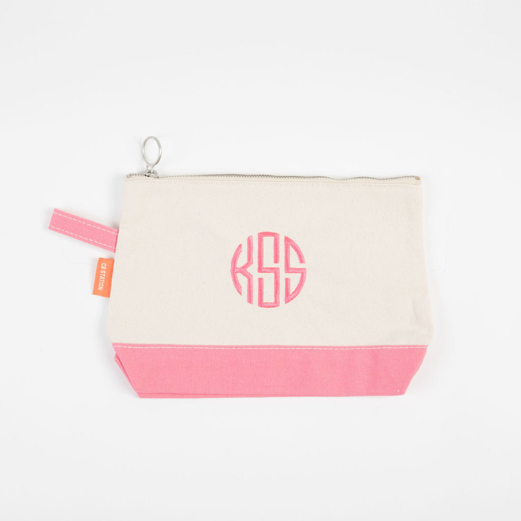 I Believe In Pink Canvas Zip Bag – Sugarboo & Co