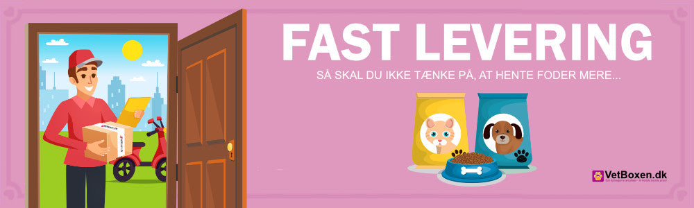 Information side omkring hvad og hvilken fordele der er ved fast levering er på Vetboxen.dk