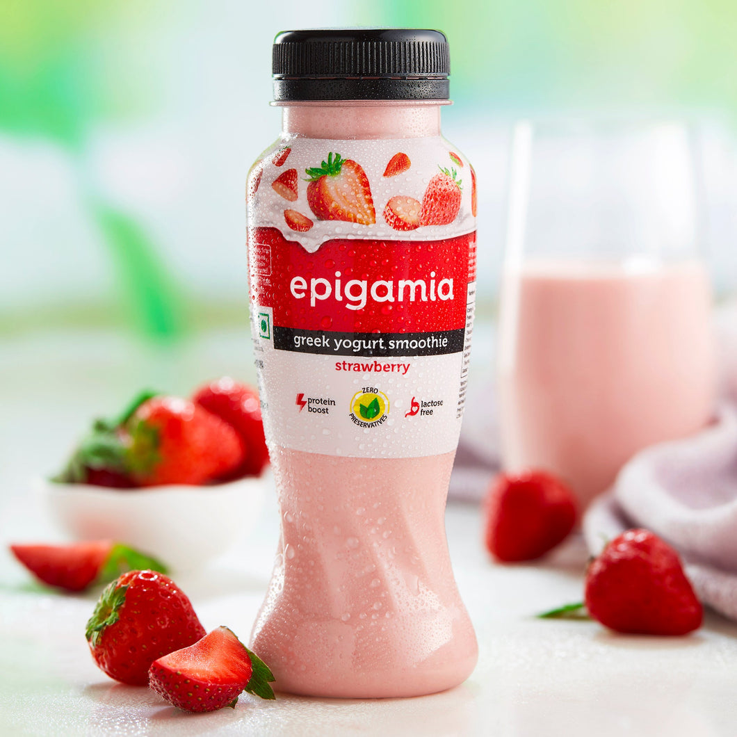 greek yogurt smoothie, strawberry - 200 ml