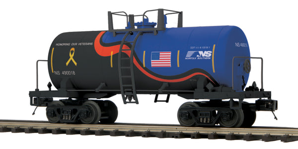 MTH Premier 20-96741 Norfolk Southern NS  8000 Gallon Tank Car - Car No. 490018 "Veterans"