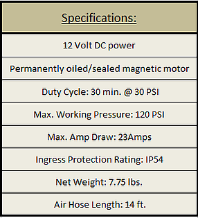 Adventure Air Specifications