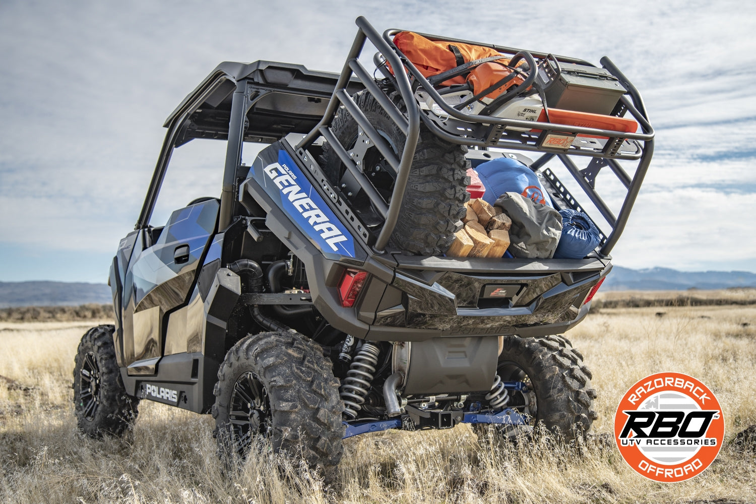 Polaris General Spare Tire Mount by Razorback Offroad Pro UTV Parts