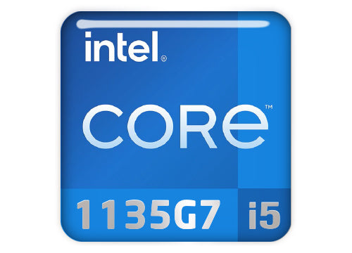Intel Core I5 1135g7 1x1 Chrome Effect Domed Case Badge Sticker Lo Sticker Library 7193