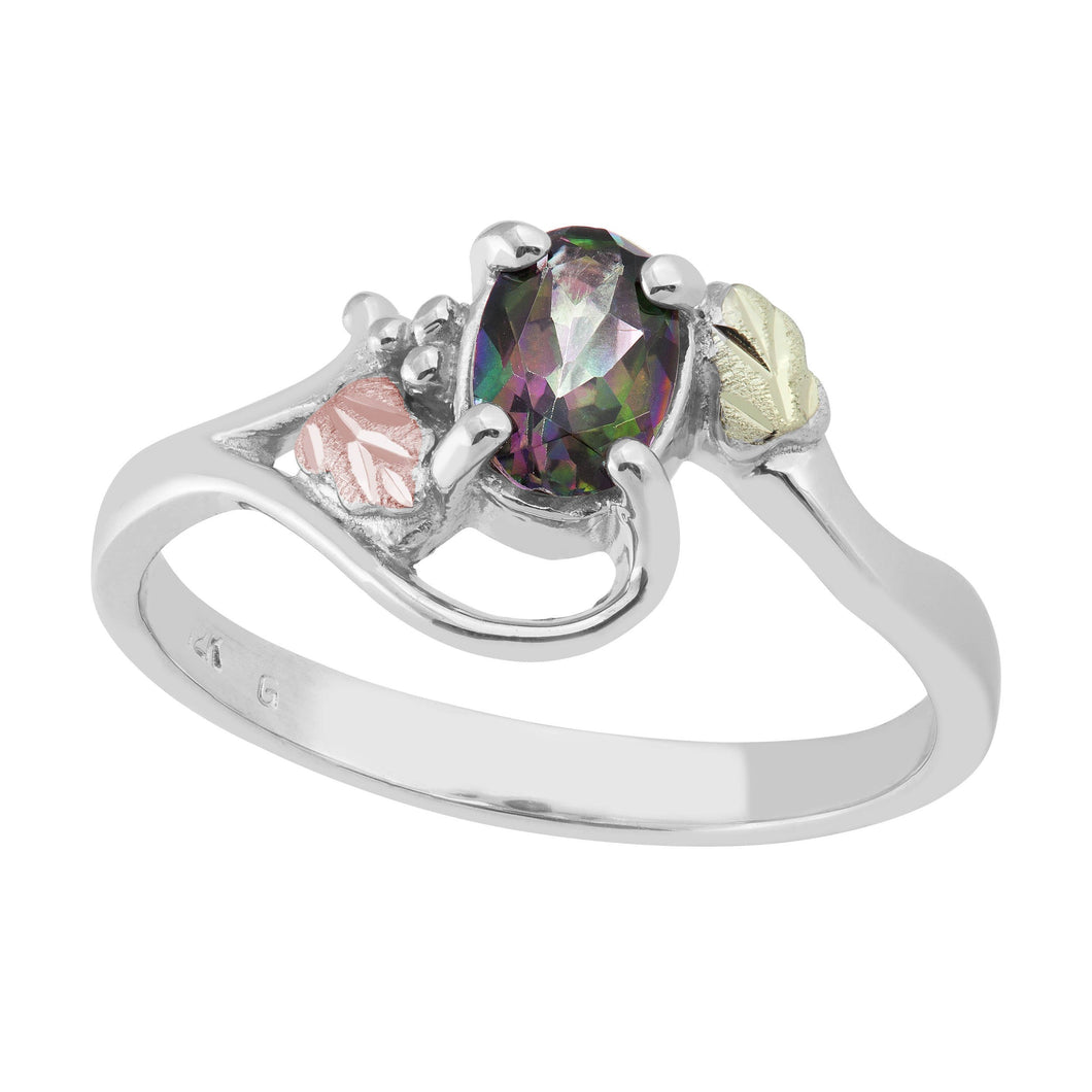 Mystic Topaz Oval Small Ring Size 7