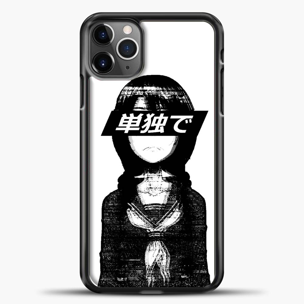 Alone Black And White Sad Japanese Aesthetic Iphone 11 Pro Max Cases Snap Plastic Rubber Casedilegna Com