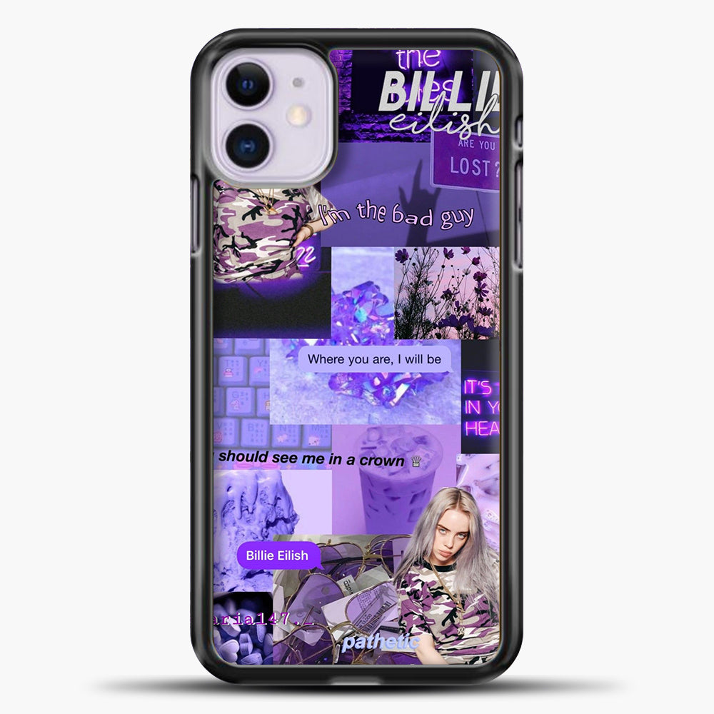 Billie Eilish Its All In Your Head Purple Iphone 11 Case Plastic Rubber Casedilegna Com Casedilegna