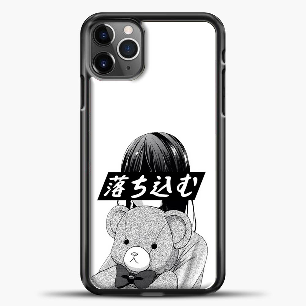Depression Black And White Sad Japanese Anime Aesthetic Iphone 11 Pro Max Cases Snap Plastic Rubber Casedilegna Com