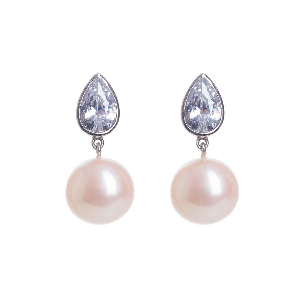 Pink Pearl Drop Earrings | Pink Pearl Drops | Freya Rose