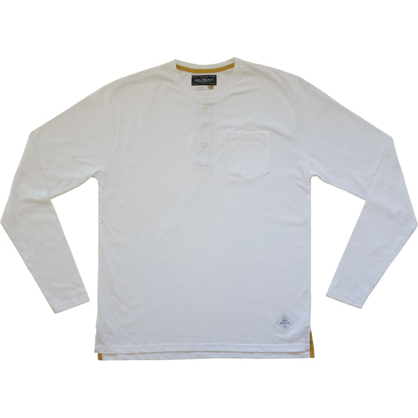 White Classic LS Henley - Riding Gear | Abel Brown