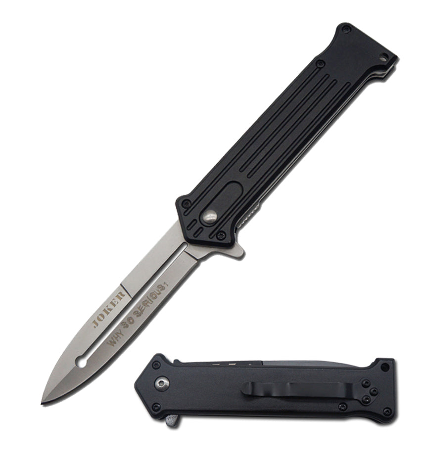4.5" Closed Joker Spring Assisted Opening 'Legal Automatic' Knife-img-0