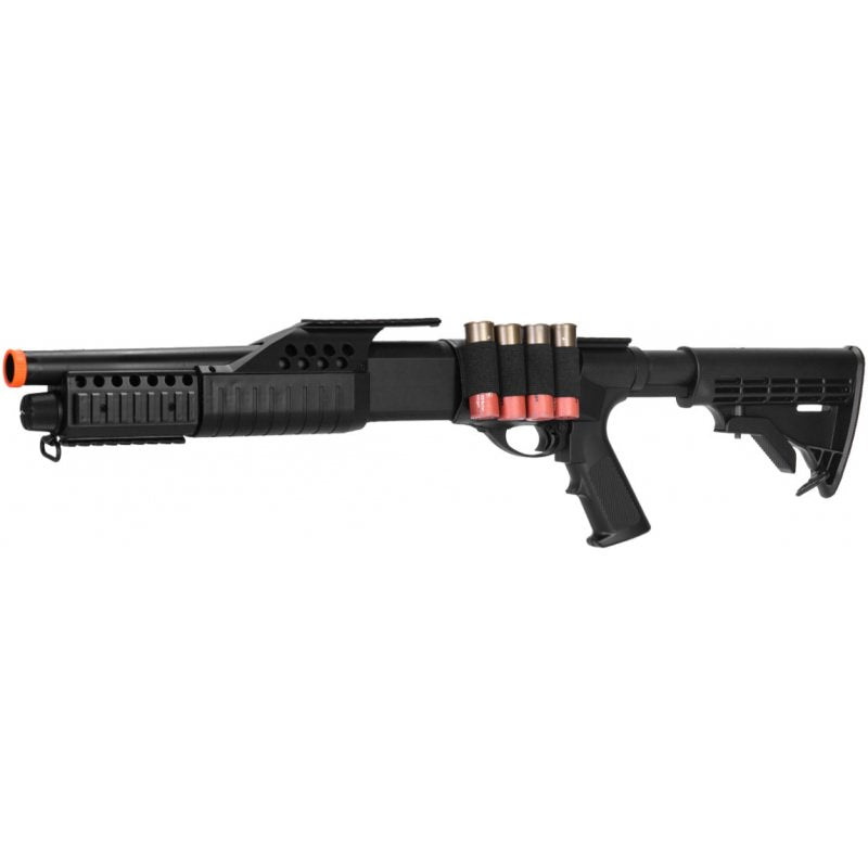 Airsoft Spring Powered Tactical Shotgun RIS LE Stk-img-0