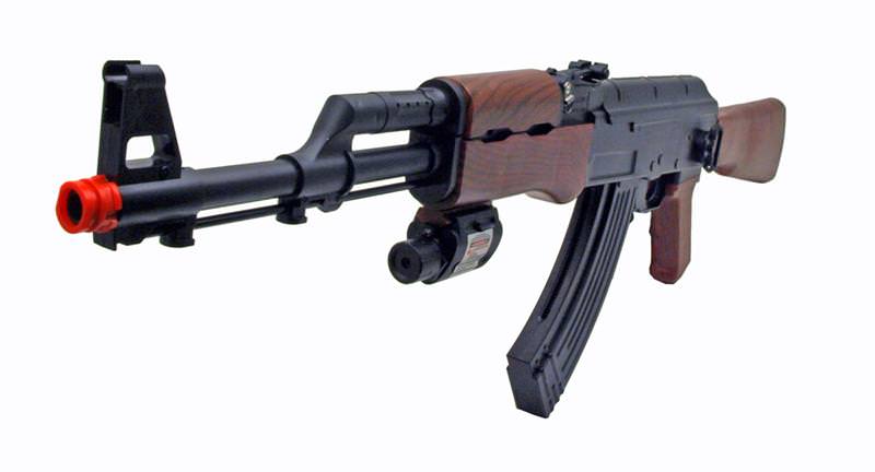 AK47 Spring Action Airsoft Tactical Rifle Gun Laser Site-img-0