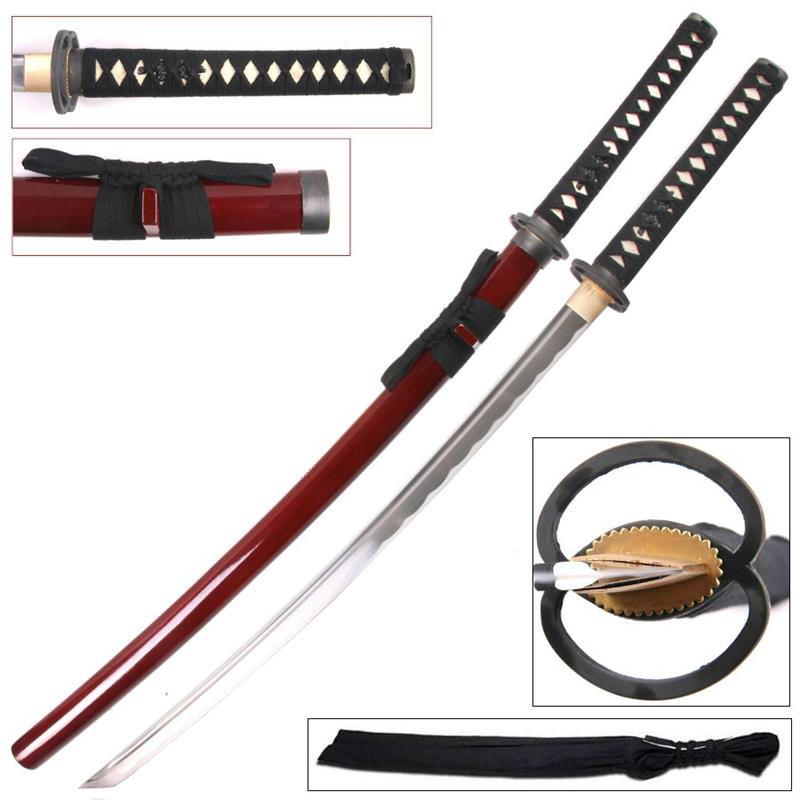 Carbon Steel Miyamoto H&made Samurai Katana Sword-img-0