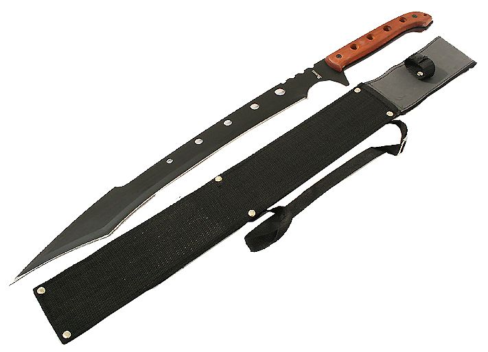 26" Machete Rosewood H&le Sharp Blade Ninja Sword-img-0