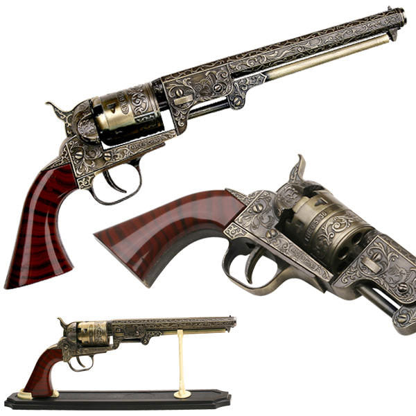 Western Cowboy Black Powder Outlaw Revolver Pistol Replica Gun St&-img-0