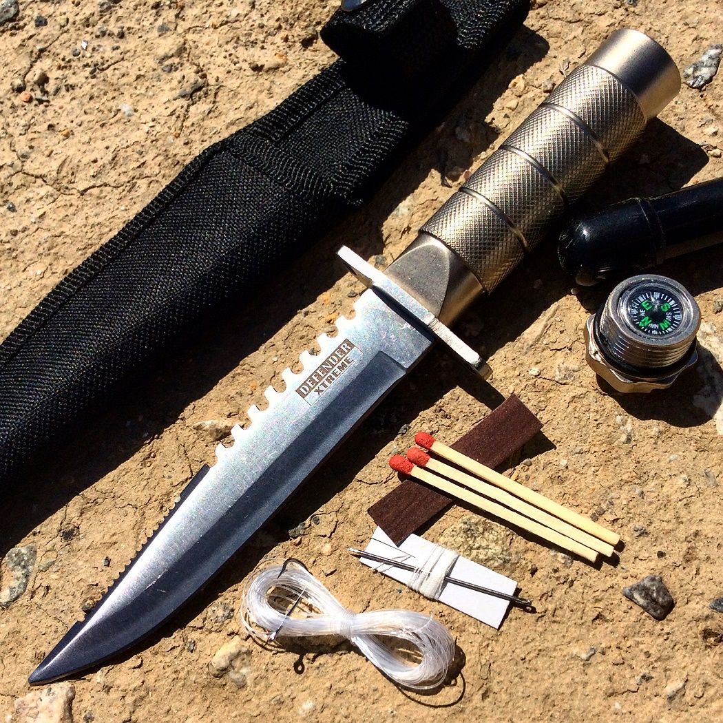 8" Mini Survival Knife Sheath 5220 FIXED BLADE COMPAST-img-0