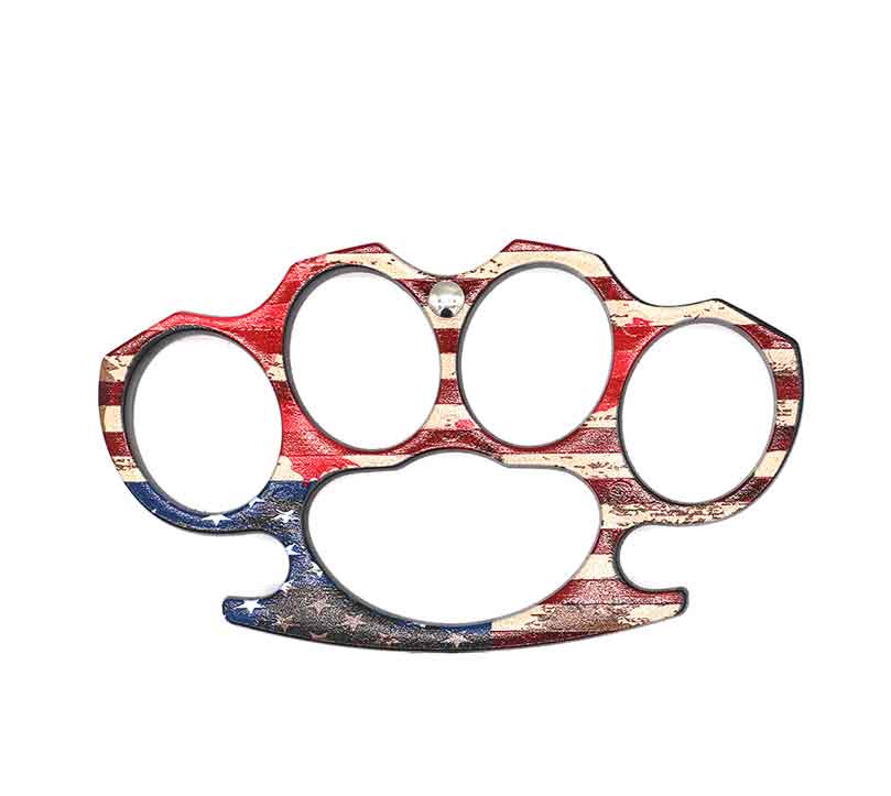 Crimson Plastic Knuckle Duster - Fist-Load Weapons - Brass Knuckles