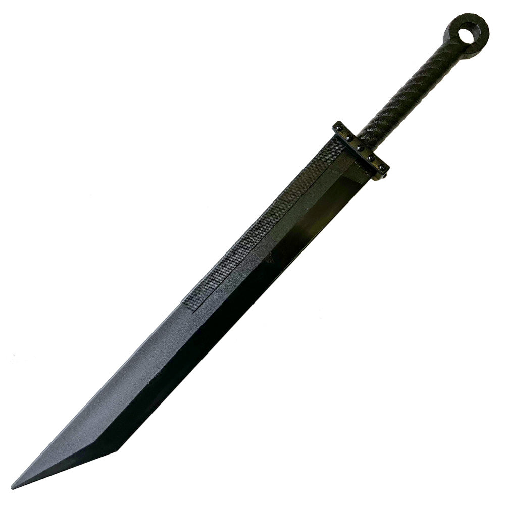 38 Inch Overall Black PP Material Chinese War Practice Training Sword-img-0