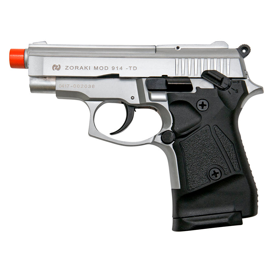 Zoraki Front Firing M914 Silver Finish 9mm Blank Gun Pistol-img-0