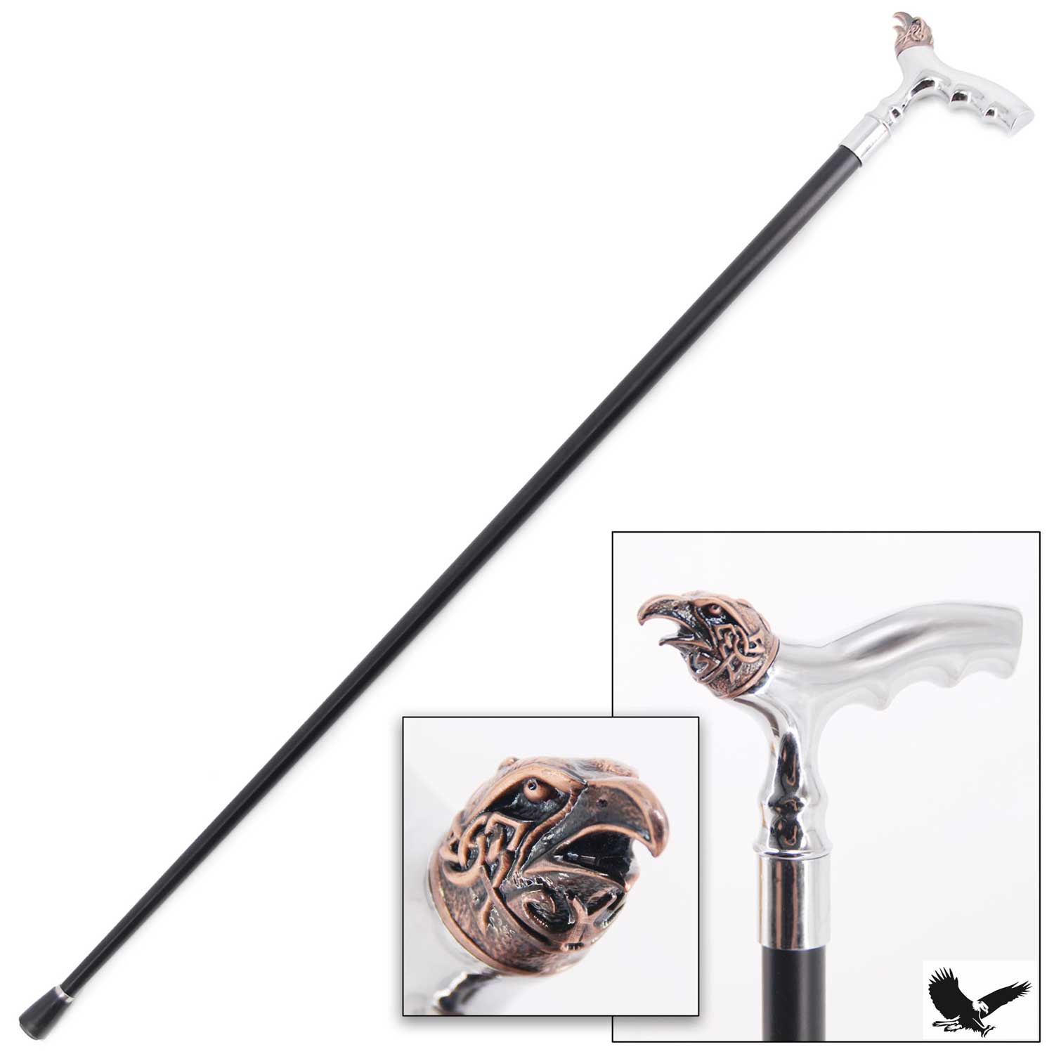 36" Copper Eagle Head Gentlemen Walking Cane Stick-img-0