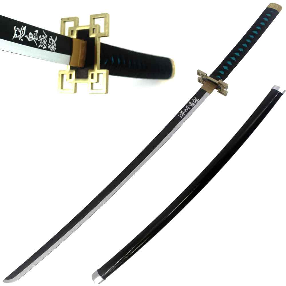 40" ABS Plastic Blade Muichiro Tokito Nichirin Katana Samurai Sword Demon -img-0