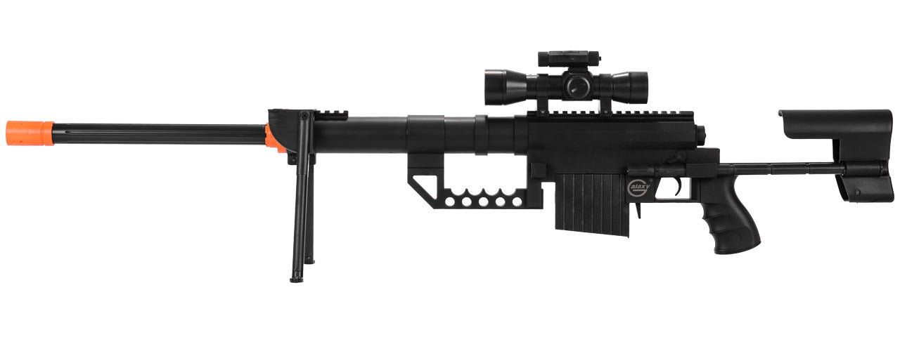 Dark Ops Airsoft 330 FPS P1200 M200 Airsoft Sniper Rifle Gun Tactical Setup-img-0