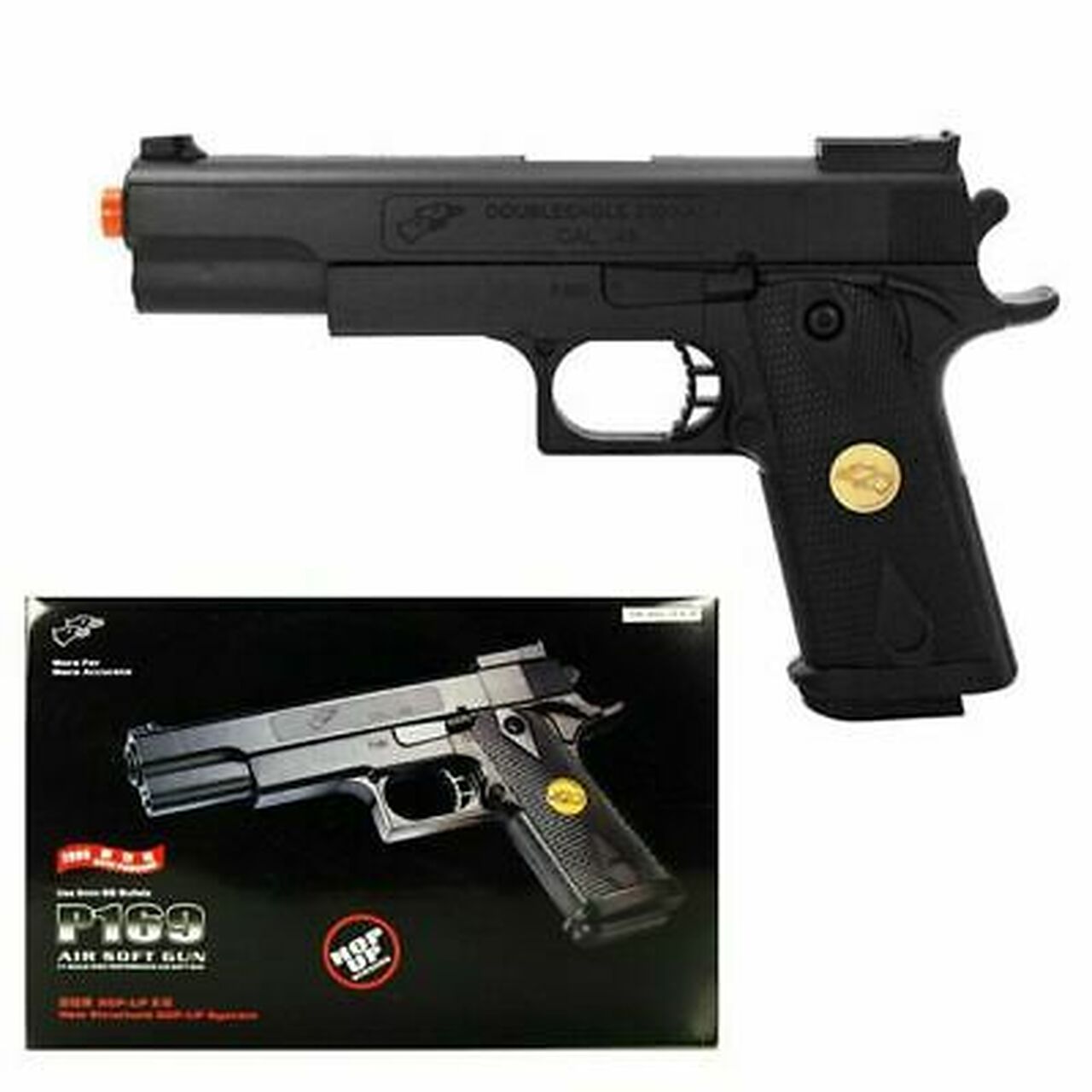 Double Eagle Delta Force Tactical M1911 Full Size Airsoft Spring Pistol-img-0