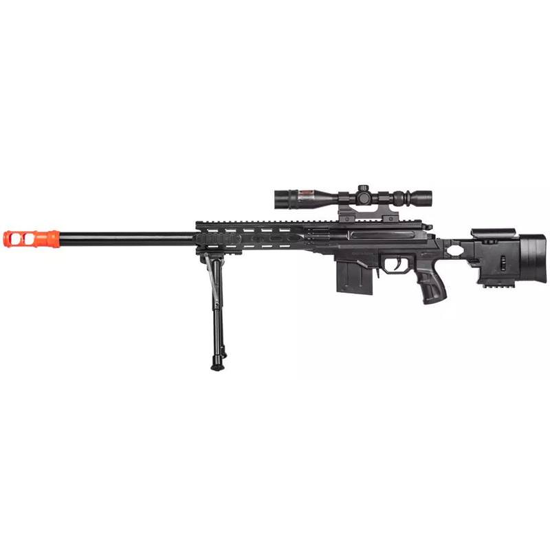 Tactical Spring Sniper Airsoft Rifle Gun Laser Scope Bipod-img-0
