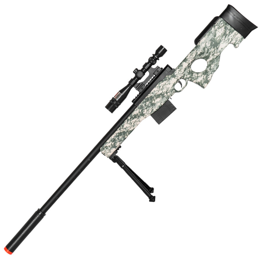 Airsoft Sniper Rifle L96 Gun MK13 MOD L96A1 w/ Scope Bipod Bolt Action-img-0