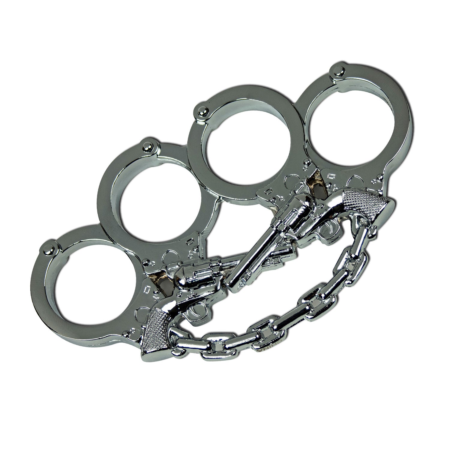  Knuckles PK-1846CH Silver Revolver  Knuckle Duster-img-0
