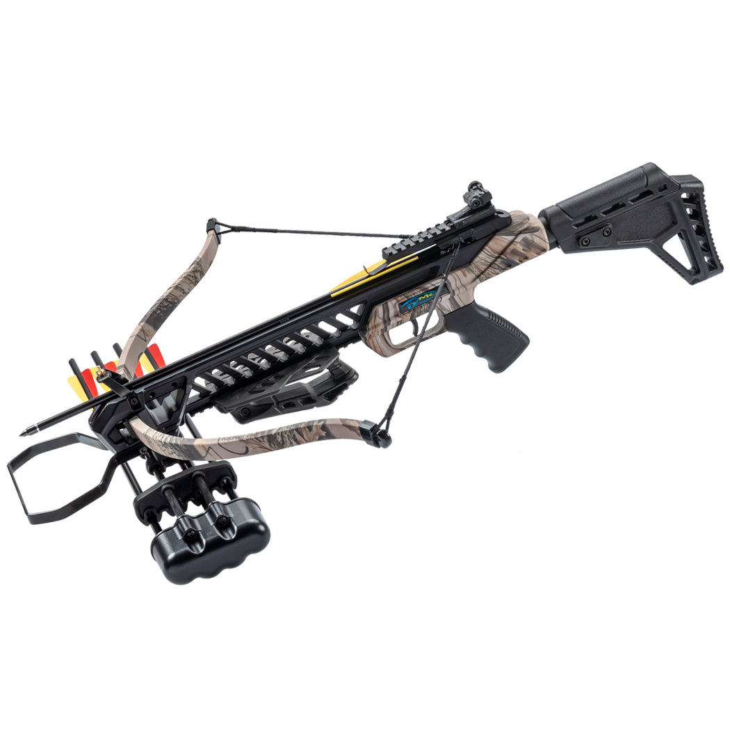 175 Lbs God Camo Color Hound Recurve Hunting Crossbow Package Arrows Scope-img-0