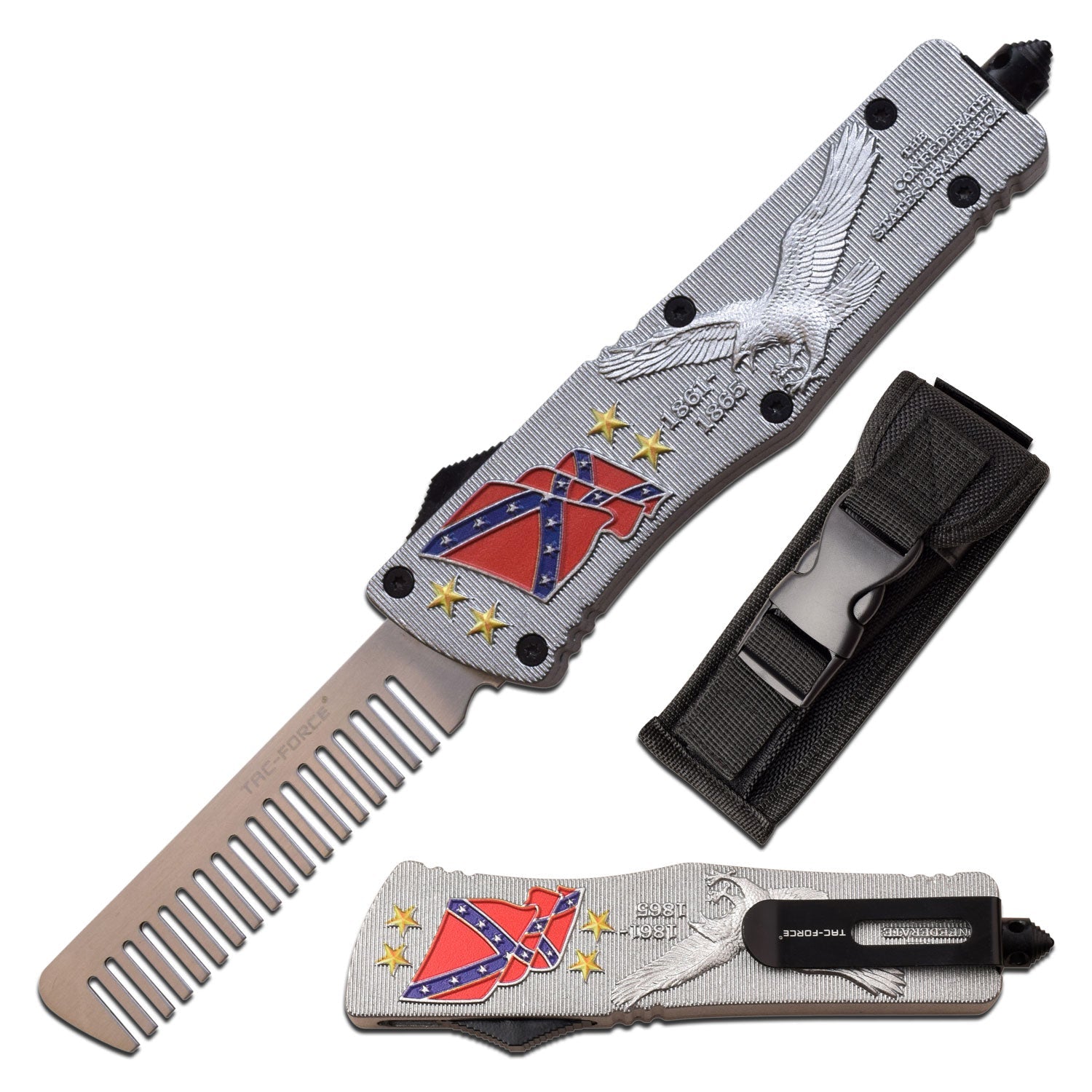 Tac-Force - OTF Beard Comb - TF-CB001 EAGLE FLAG-img-0