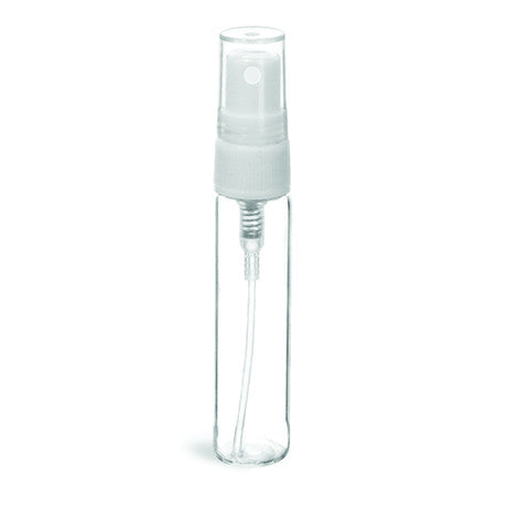 clear glass spray bottle