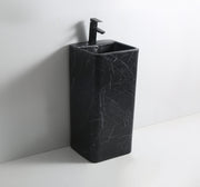 Free Standing Basin c/w waste - Marble Black