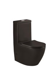 Washdown WC Complete Set (S-250mm) - Black Matt