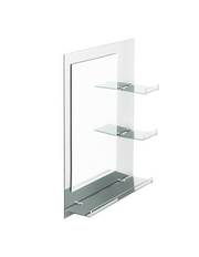 Mirror With Shelf -Polish Green