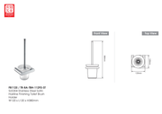 SUS304 Toilet Brush Holder