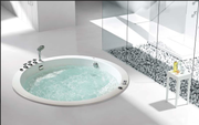 Built-In ROUND Massage Bathtub