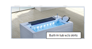 Built-In Massage Bath Tub