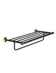 SUS304 Towel Rack - Black & Gold