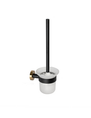 SUS304 Toilet Brush Holder - Black & Gold