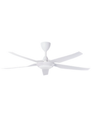 ALPHA Vannus - IRIZ LED 5B 56 Inch DC Motor Ceiling Fan with 5 Blades (8 Speed Remote)- Matt White